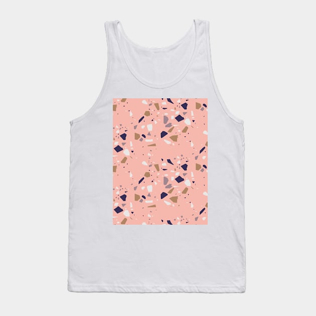 Pink Feminine Terrazzo Tank Top by Pulpixel